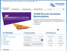 Tablet Screenshot of nrwbank.de